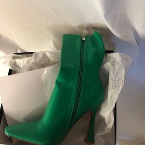 Green High Heel Azalea Wang Ankle Boots